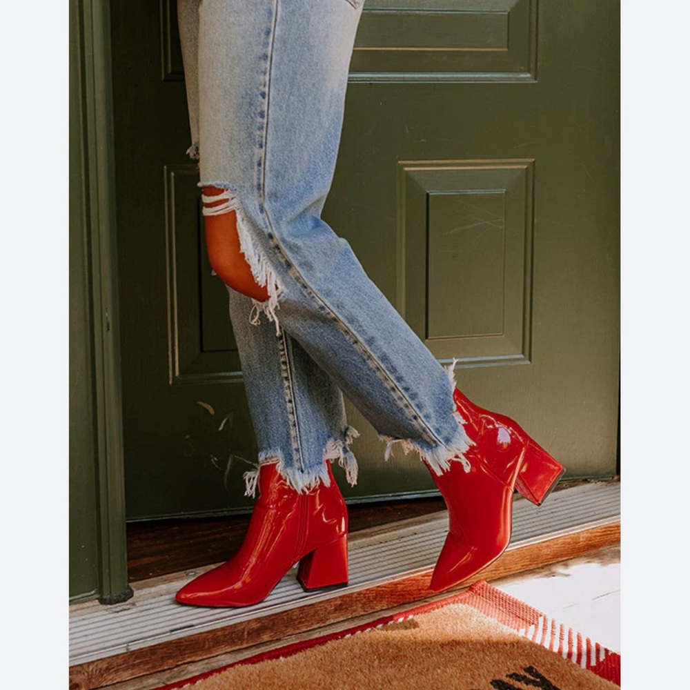 🌹Bamboo Patent Booties🌹